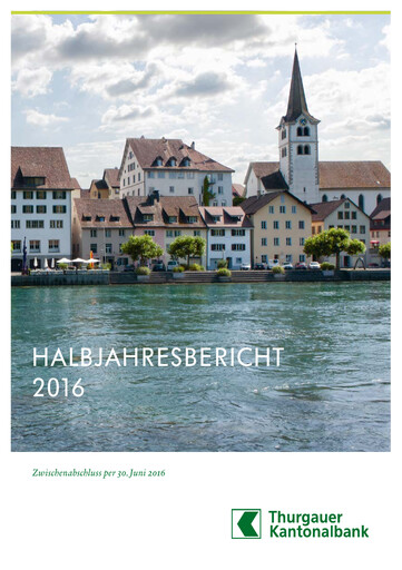 Thumbnail Thurgauer Kantonalbank Half-year Report 2016-h1