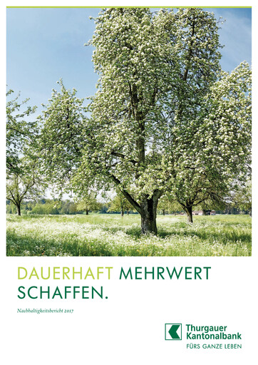 Thumbnail Thurgauer Kantonalbank Sustainability Report 2017