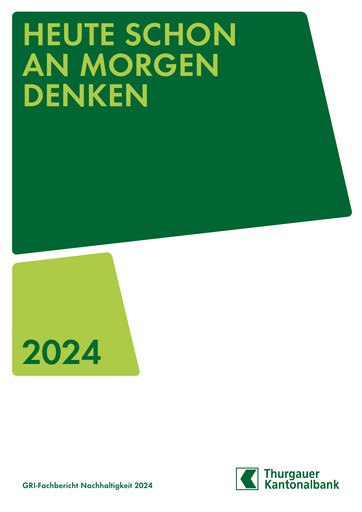 Thumbnail Thurgauer Kantonalbank Sustainability Report 2024