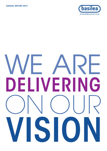 Miniature Basilea Pharmaceutica Rapport annuel 2015