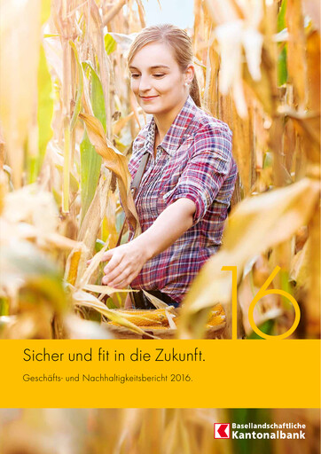 Miniature Basellandschaftliche Kantonalbank Rapport annuel 2016