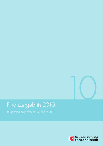 Thumbnail Basellandschaftliche Kantonalbank Financial Statement 2010
