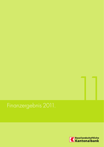Thumbnail Basellandschaftliche Kantonalbank Financial Statement 2011
