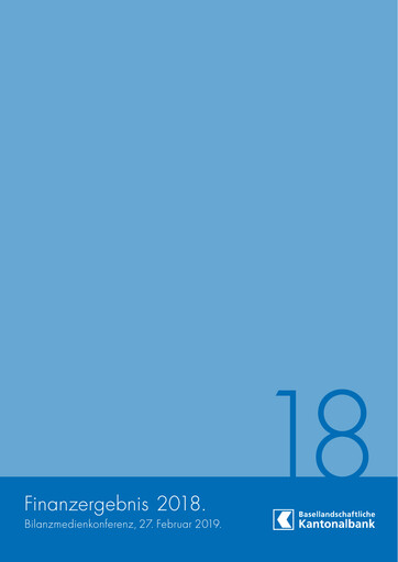 Thumbnail Basellandschaftliche Kantonalbank Financial Statement 2018