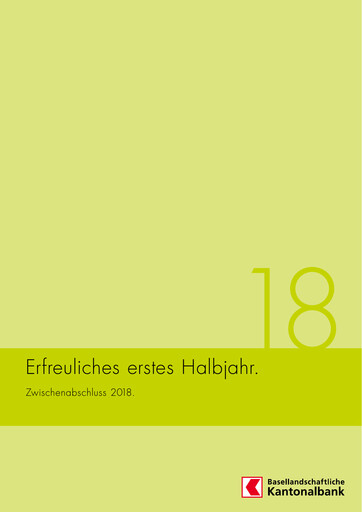 Thumbnail Basellandschaftliche Kantonalbank Half-year Report 2018-h1