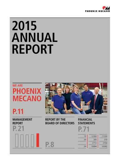 Thumbnail Phoenix Mecano Annual Report 2015