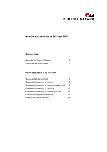 Thumbnail Phoenix Mecano Half-year Report 2014-h1