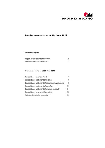 Thumbnail Phoenix Mecano Half-year Report 2015-h1