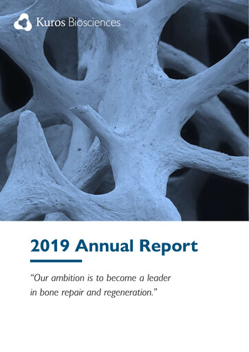 Thumbnail Kuros Biosciences Annual Report 2019