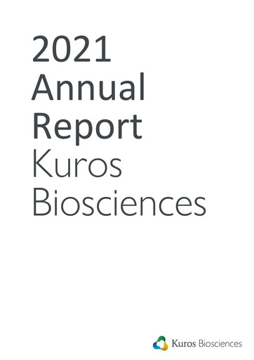 Thumbnail Kuros Biosciences Annual Report 2021