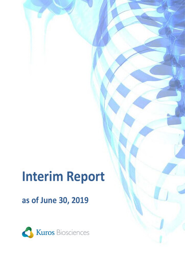Thumbnail Kuros Biosciences Half-year Report 2019-h1