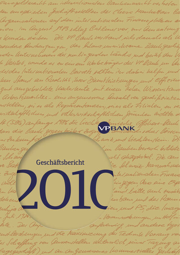Thumbnail VP Bank Annual Report 2010