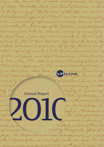 Thumbnail VP Bank Annual Report 2010