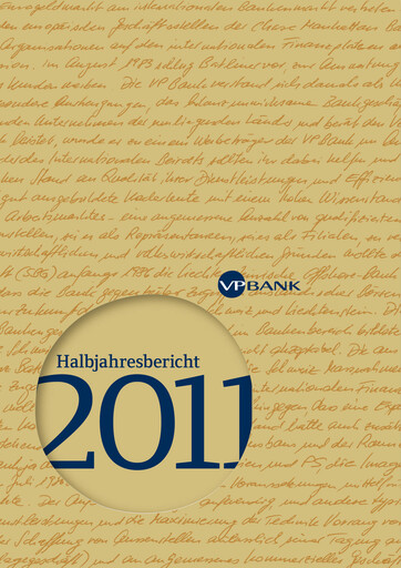 Thumbnail VP Bank Half-year Report 2011-h1