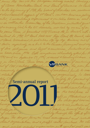 Thumbnail VP Bank Half-year Report 2011-h1