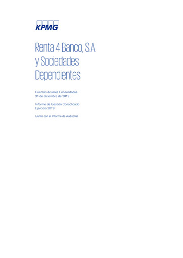 Thumbnail Renta 4 Banco Financial Statement 2019