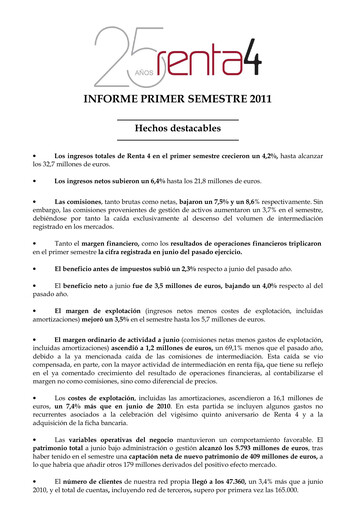 Thumbnail Renta 4 Banco Half-year Report 2011-h1
