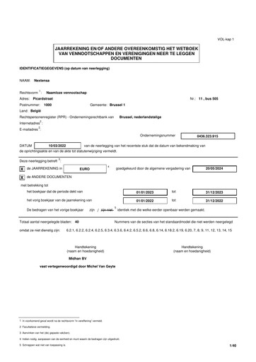 Thumbnail Nextensa Financial Statement 2023