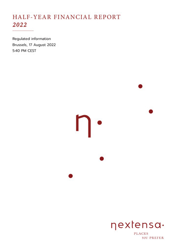 Thumbnail Nextensa Half-year Report 2022-h1