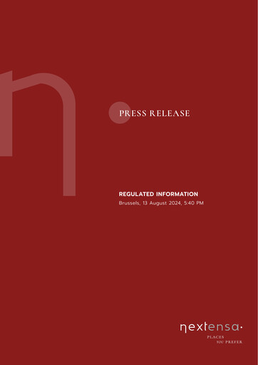 Thumbnail Nextensa Half-year Report 2024-h1