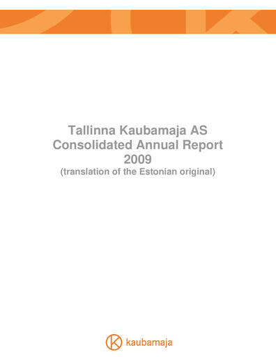 Vorschaubild TKM Grupp AS Jahresbericht 2009