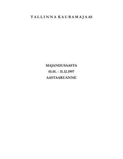 Vorschaubild TKM Grupp AS Jahresbericht 1997