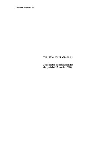 Thumbnail TKM Grupp AS Financial Report 2008