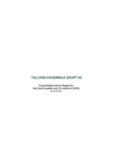 Thumbnail TKM Grupp AS Financial Report 2018