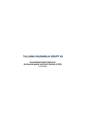 Thumbnail TKM Grupp AS Half-year Report 2016-h1