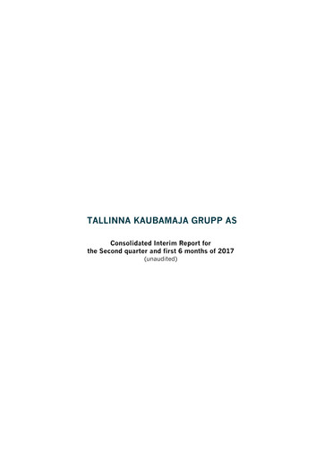 Thumbnail TKM Grupp AS Half-year Report 2017-h1
