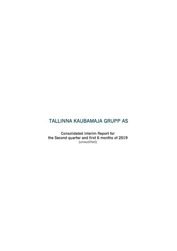 Thumbnail TKM Grupp AS Half-year Report 2019-h1