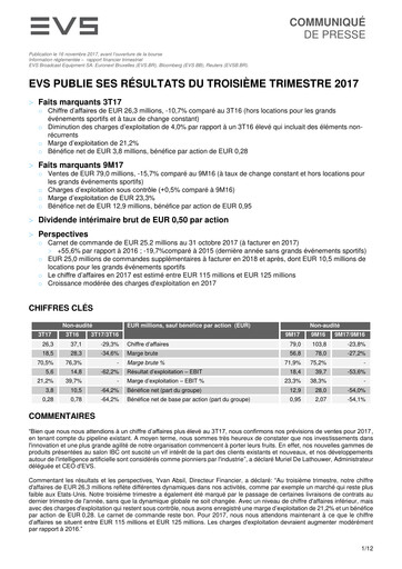 Thumbnail EVS Broadcast Equipment Quarterly Report 2017-q3