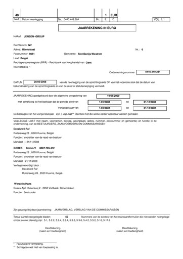 Thumbnail Jensen-Group Financial Statement 2008