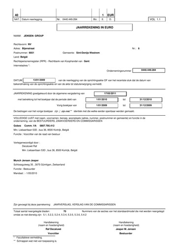 Thumbnail Jensen-Group Financial Statement 2010