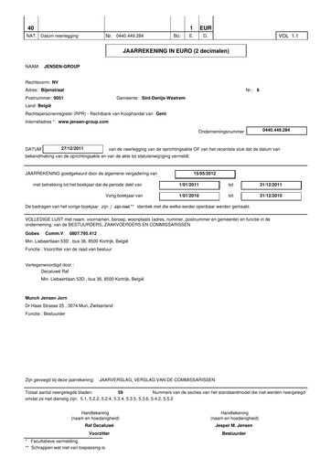 Thumbnail Jensen-Group Financial Statement 2011