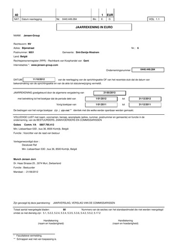 Thumbnail Jensen-Group Financial Statement 2012