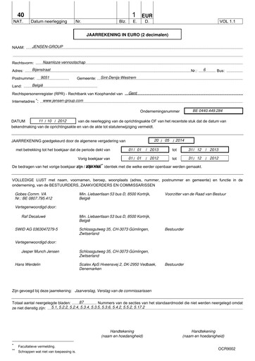 Thumbnail Jensen-Group Financial Statement 2013