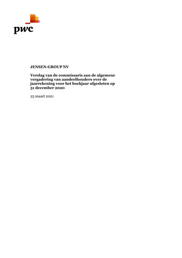 Thumbnail Jensen-Group Financial Statement 2020