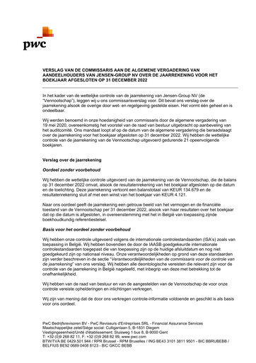 Thumbnail Jensen-Group Financial Statement 2022