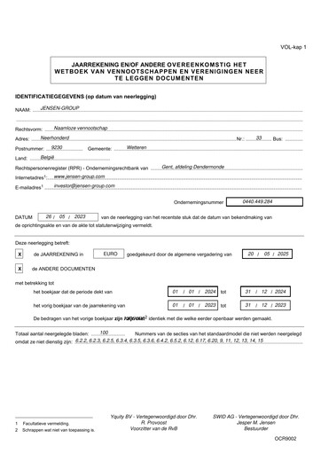 Thumbnail Jensen-Group Financial Statement 2024