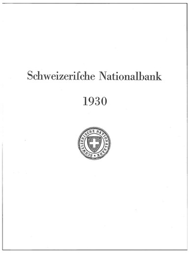 Thumbnail Schweizerische Nationalbank Annual Report 1930