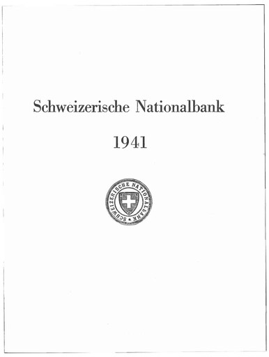 Thumbnail Schweizerische Nationalbank Annual Report 1941