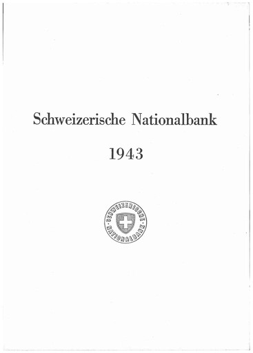 Thumbnail Schweizerische Nationalbank Annual Report 1943