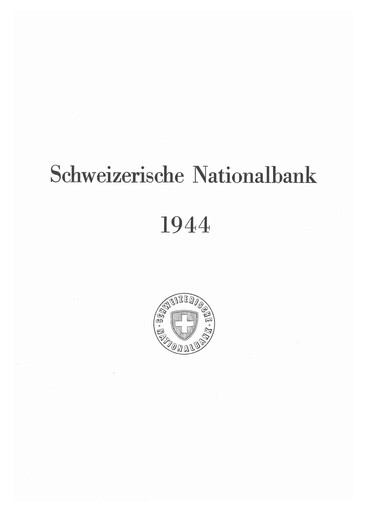 Thumbnail Schweizerische Nationalbank Annual Report 1944