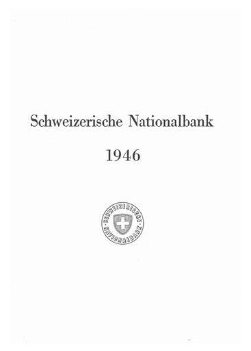 Thumbnail Schweizerische Nationalbank Annual Report 1946