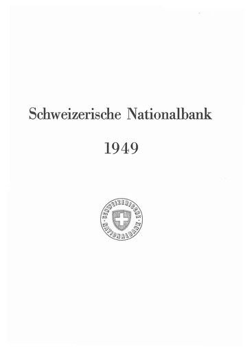 Thumbnail Schweizerische Nationalbank Annual Report 1949