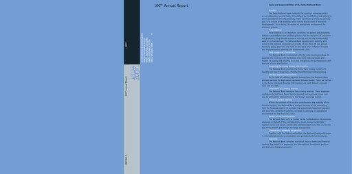 Thumbnail Schweizerische Nationalbank Annual Report 2007