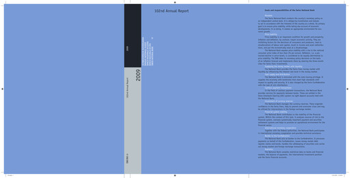 Thumbnail Schweizerische Nationalbank Annual Report 2009