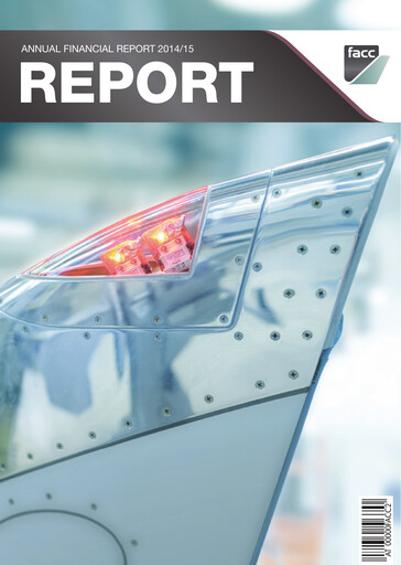 Miniature FACC AG Rapport financier 2014-2015
