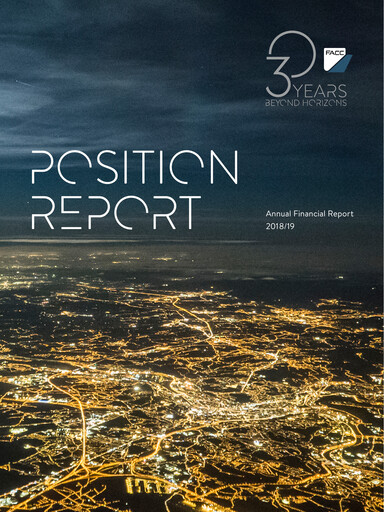 Miniature FACC AG Rapport financier 2018-2019